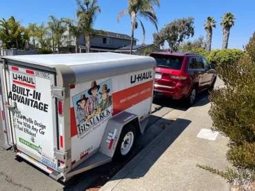U-Haul trailer — ready to move